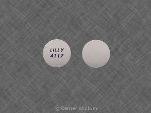 LILLY 4117 Pill White Round 10mm - Pill Identifier